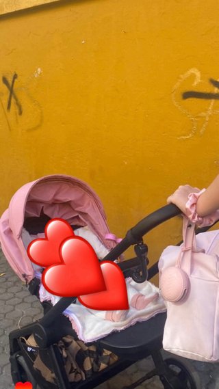 Carrito de bebé trio rosa