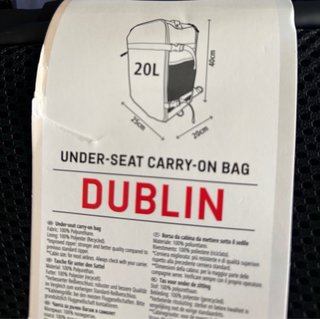 Bolsa cabina Spilbergen negra bajo asiento