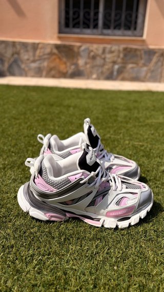 Balenciaga Track Talla 43 Rosa y Blanco