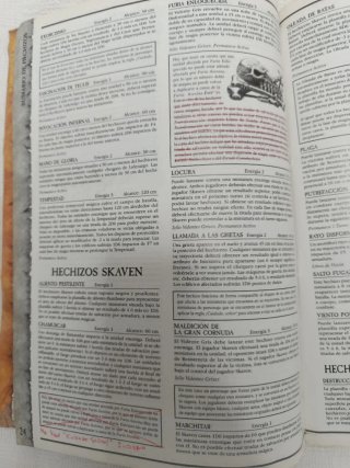 Libro magia Warhammer años 90