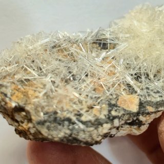 Yeso acicular cristales brillantes Mina S. Timoteo