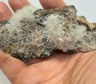 Yeso acicular cristales brillantes Mina S. Timoteo