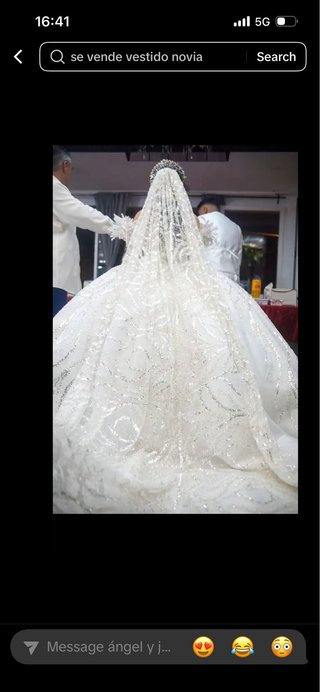 Vestido de Novia Gitana Plata y Blanco +complement