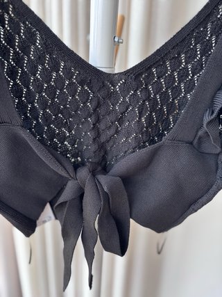 Top corto de punto Mango Talla L