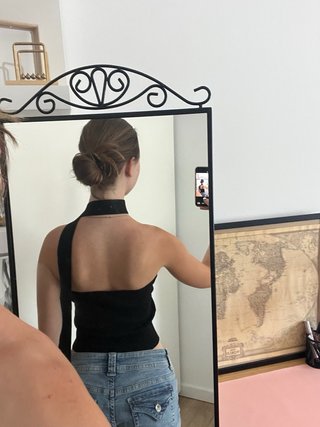 Top bandeau negro
