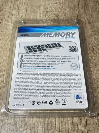 Kit 2x 4GB de memoria RAM para Mac