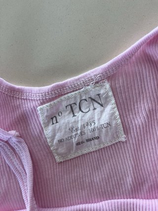 Camiseta tirantes TCN rosa talla S