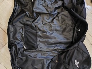 Chaqueta de moto negra con protecciones XXL