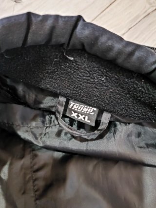 Chaqueta de moto negra con protecciones XXL