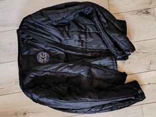 Chaqueta de moto negra con protecciones XXL
