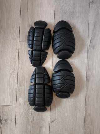 Chaqueta de moto negra con protecciones XXL