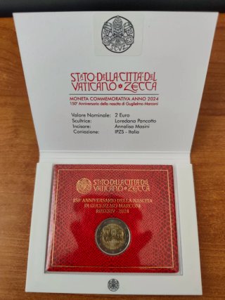 Lote 4 monedas 2€ Vaticano 2024/2025