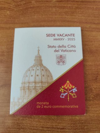 Lote 4 monedas 2€ Vaticano 2024/2025