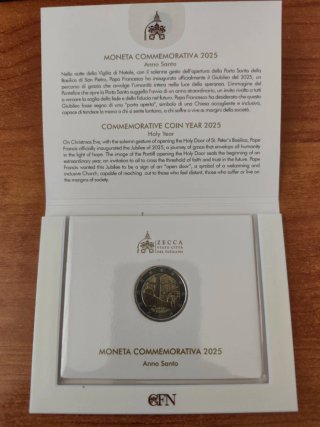 Lote 4 monedas 2€ Vaticano 2024/2025