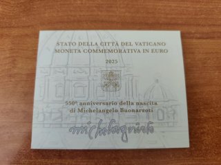 Lote 4 monedas 2€ Vaticano 2024/2025