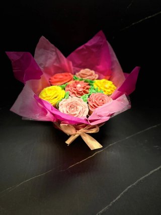 Ramo de flores cupcakes