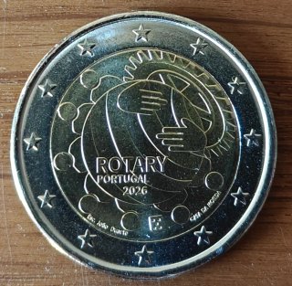 2 Euros Portugal 2026 Rotary
