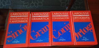 4 libros Larousse ortografía,gramática...