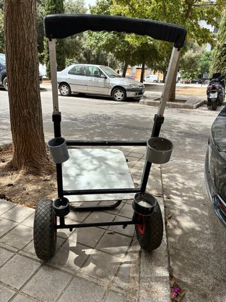 Carro de pesca plegable con ruedas de aire
