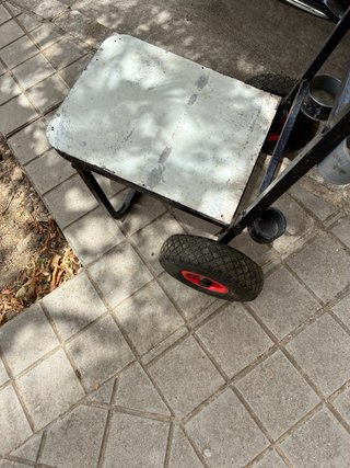 Carro de pesca plegable con ruedas de aire