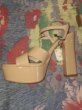 Sandalias Zara Beige Talla 38