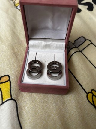 Pendientes estilo Bvlgari Plateados