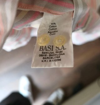 Camisa Lacoste Rayas Talla 42 L Algodón