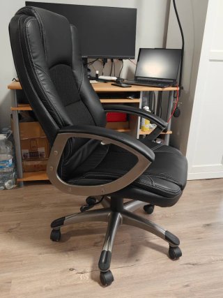 Silla de oficina Conforama negra