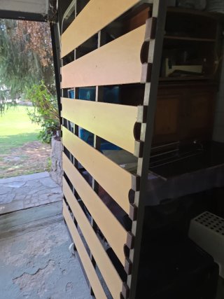 Somier 190 metálico con lamas de madera