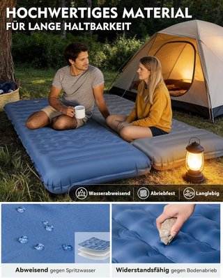 Colchoneta inflable camping 12cm