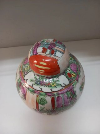 Pote de Gengibre com Tampa Decorado