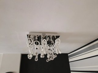 Lámpara de salón con cristales