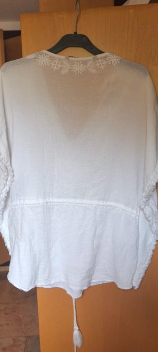 Camisa Pareo Zara Blanca