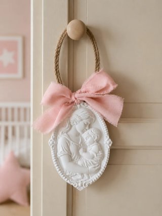 Medalla Virgen Niña Colgante Decorativo