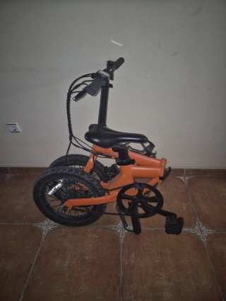 Bicicleta Eléctrica Plegable Naranja