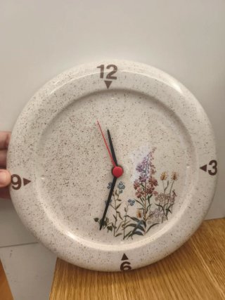 Reloj de pared decorativo floral