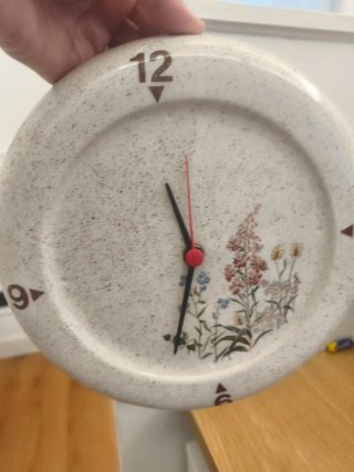 Reloj de pared decorativo floral