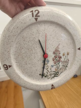 Reloj de pared decorativo floral