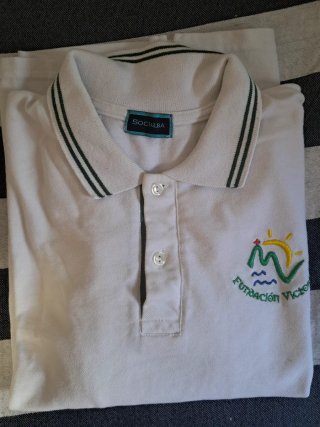 Polo  fundacion victoria manga larga Talla L