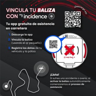 **Baliza V16 Help Flash IoT Homologada DGT
