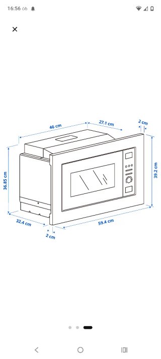 Microondas Integrado Lagan Negro