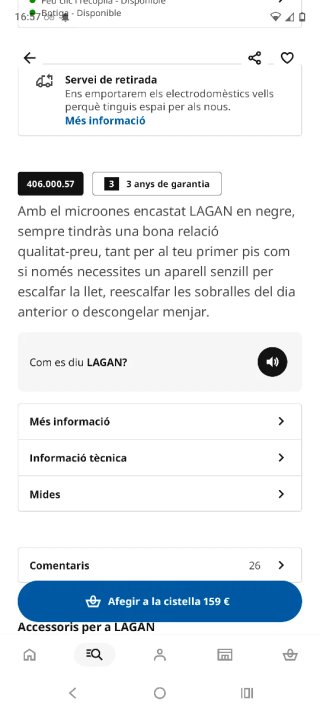 Microondas Integrado Lagan Negro