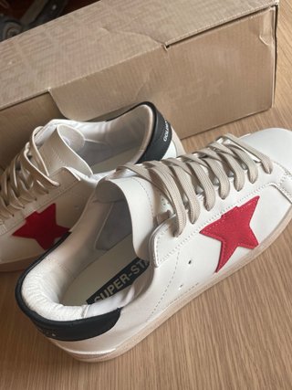 Zapatillas Golden Goose Blancas y Rojas