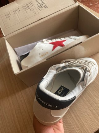 Zapatillas Golden Goose Blancas y Rojas