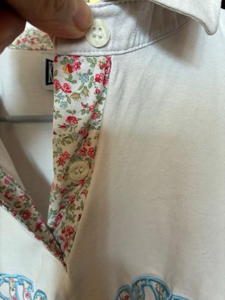 Polo KILARY blanco estampado floral