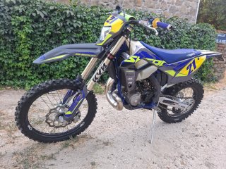 Sherco Enduro/Motocross Moto Azul/Amarillo