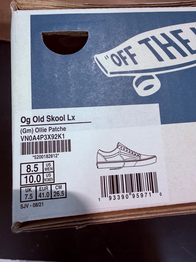 VANS VAULT OG OLD SKOOL LX talla 41