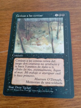 Cenizas a las Cenizas MTG