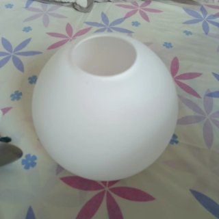 Lámpara Ikea Vidrio Esfera Blanca
