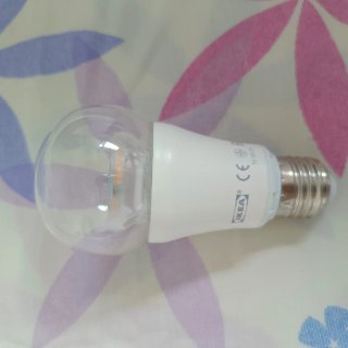 Lámpara Ikea Vidrio Esfera Blanca